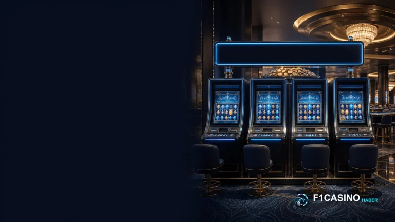 f1casino jackpot havuzunu temsil eden ortak panelli slot makinesi grubu