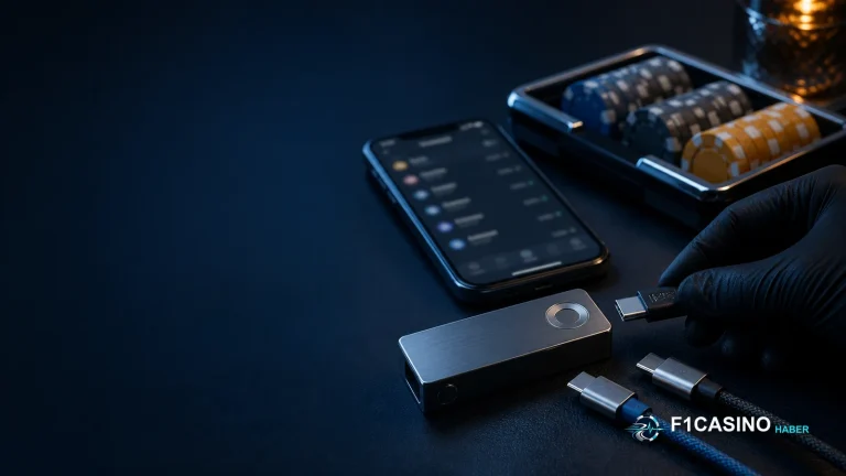 f1casino kripto para işlemleri için donanım cüzdanı ve bağlantı kontrol masası